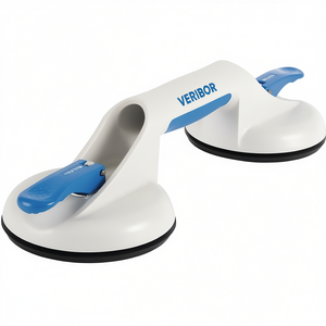 VERIBOR - Ventosa de succión con capacidad de carga de 50 kg, diámetro de cabezal de 120 mm, cabezales dobles de plástico para herramientas y accesorios de limpieza del hogar - Product Image 3