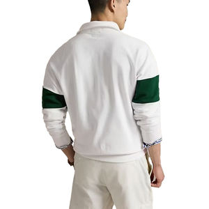 Sudadera Personalizada de Invierno para Hombre, 100% Algodón, Forro Polar Transpirable, Cierre de Cremallera 1/4, Talla Grande, con Estampado, OEM, Alta Calidad - Product Image 3