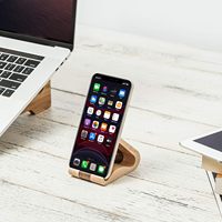 Support de téléphone portable en bois pour iPhone universel Compatible avec iPhone 14 Pro Max 13 12 Plus 11 se Samsung S23 22 Moto G