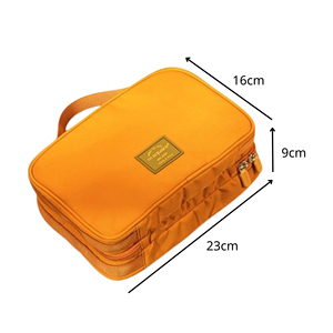 กระเป๋าเครื่องสำอางแบบพกพาพับได้แบบตะขอแขวนและกระเป๋าจัดระเบียบหลายช่องสามารถปรับแต่งได้จากเวียดนาม - Product Image 3