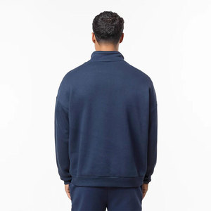 Chándal deportivo para hombre de nivel profesional, chándal de tela transpirable ligera para hombre, chándal azul marino con media cremallera, Impresión de logotipo personalizado disponible - Product Image 3