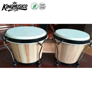 Bongó <span class=keywords><strong>de</strong></span> Madera Sólida Natural <span class=keywords><strong>de</strong></span> 6 y 7 Pulgadas con Parche <span class=keywords><strong>de</strong></span> Piel <span class=keywords><strong>de</strong></span> Oveja, Tambor <span class=keywords><strong>de</strong></span> Mano, Percusión Orff, Bongós para <span class=keywords><strong>Clases</strong></span> <span class=keywords><strong>de</strong></span> Música, Venta al Por Mayor - Product Image 2