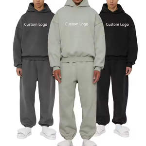 OEM 2026 Survêtement de jogging 100% Coton molletonné léger délavé à l'acide réversible, coupe ample et oversize, modèle pull uni MADE TRIOTAKE - Product Image 1