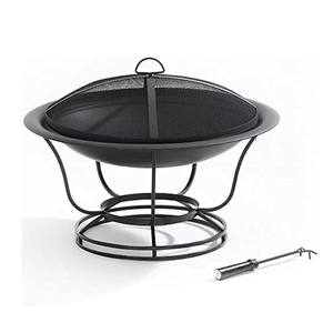 Cuenco de fuego de metal negro con soporte de tapas para Estilo de vida de lujo usado - Product Image 1