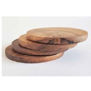 Ensemble de 4/5 sous-verres en bois naturel personnalisés en gros, sous-verres carrés en bambou personnalisés en vrac avec support - Product Image 1