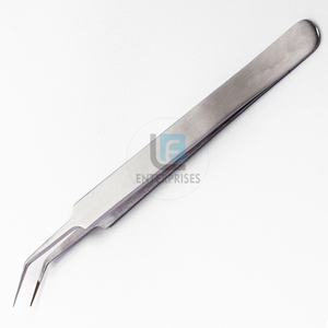Best High Quality Durable Custom Logo Stainless Steel <b>Eyelash</b> Tweezers with Fiber Tip for <b>Eyelash</b> Extensions OEM Service - Product Image 5