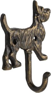 Montado en la pared de hierro fundido decoración del hogar gancho único diseño único (perro) Tema para ropa - Product Image 2