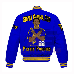 เสื้อแจ็คเก็ตเลตเตอร์แมน SGRHO สไตล์เก๋ไก๋ สำหรับฤดูหนาว โลโก้ด้านหน้า เป็นมิตรกับสิ่งแวดล้อม แห้งเร็ว อุ่นสบาย ทนทาน คุณภาพระดับมืออาชีพ - Product Image 2