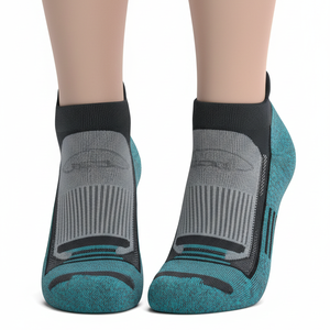 Chaussettes de sport épaisses pour hommes, détail de la cheville, respirantes, antibactériennes, absorbant la transpiration, en élasthanne/nylon/coton - Product Image 1