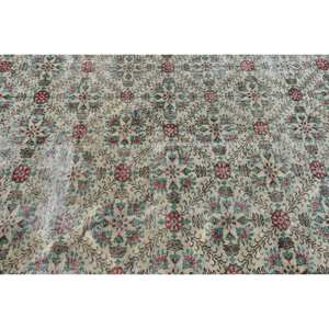 Clásico Beige verde 5,7X9,7 pies lana Aubusson diseño sala de estar alfombra Patchwork rectángulo aparador alfombra látex alfombras turcas - Product Image 5