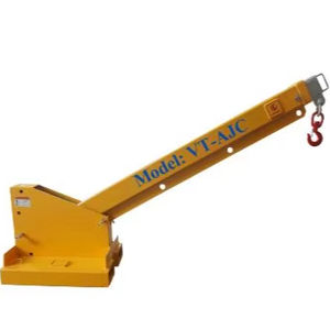 Best VT-AJC-2.5T Forklift jib cranes attach to forklift forks to lift suspended loads like machinery <b>molds</b> engines and steel - Product Image 1