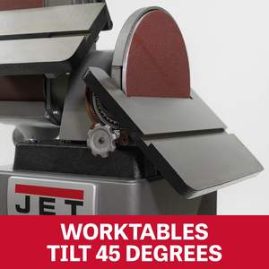 Machine à poncer à bande et à disque de 6 po x 48 po, 2 CV, 230 V, monophasée, pour finition de surface - Product Image 5