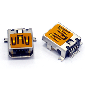 Ariba Technology <b>Mini</b> <b>USB</b> 2.0 Type B Female 5P Solder Right Angle Hybrid Mounting Tin Plated C5191 Contact for 94V-0 LCP Housing - Product Image 1