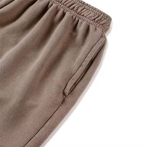 Custom Logo Activewear Men Sustainable Running Knitted Fleece Jogger <b>Boxer</b> Snack Cotton 5 Inch Sweat Gym Shorts - Product Image 2