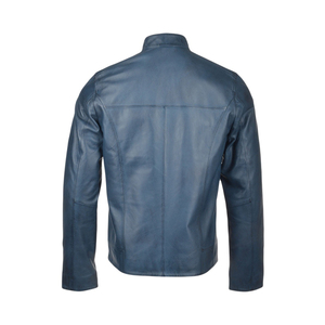 Veste en cuir pour hommes de haute qualité Veste en cuir classique pour hommes Manteau en cuir coupe ajustée Veste pour hommes - Product Image 2