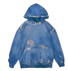 Offre Spéciale tendance nouveau Style Street Wear poids lourd hommes en détresse lavage à l'acide sweats à capuche thermiques pour hommes 2026 - Product Image 2