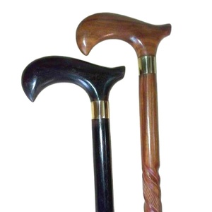 Bâtons de marche en bois faits à la main avec poignée en bois/cannes de marche en bois avec poignée en bois - Product Image 1