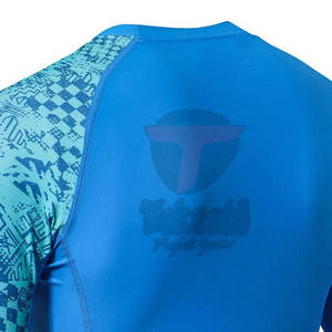 Camisetas para hombre TAKESHI FIGHT GEAR de manga larga con cuello redondo y patrón sólido de color personalizado - Product Image 5