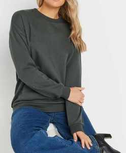 Venta al por mayor de invierno de las mujeres de lana sólida sudadera casual streetwear transpirable respetuoso del medio ambiente sudaderas de punto - Product Image 1