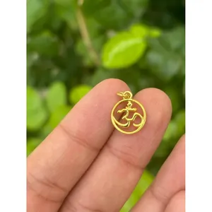 Colgante Om de Plata de Ley 925 con Baño de Rodio, Joyería Espiritual Hecha a Mano, Joyería Religiosa Fina, Proveedor Mayorista OEM ODM - Product Image 2
