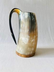 Auténtica Taza Vikinga Ecológica de Cuerno de Búfalo Hecha a Mano, Grado Alimenticio, Estilo Medieval, Religiosa, Feng Shui, Taza de Cerveza con Diseño Animal - Product Image 4