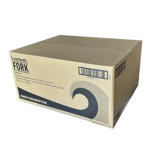 Fourchettes jetables en polystyrène blanc épais Boardwalk pour fêtes, emballées 1000/carton - Product Image 1