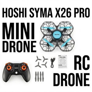Mini Dron HOSHI <span class=keywords><strong>Syma</strong></span> X26 <span class=keywords><strong>PRO</strong></span>, Quadcopter RC de 4 Canales con Evitación de Obstáculos por Infrarrojos, Aeronave de Inducción con Vuelo Estacionario Automático, Juguete de Regalo para Niños - Product Image 1