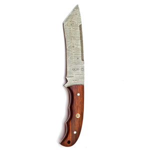 Cuchillo de Supervivencia de Acero con Patrón Damasco Hecho a Mano con Mango Duradero para Actividades al Aire Libre, Preparación de Alimentos y Uso Diario - Product Image 6
