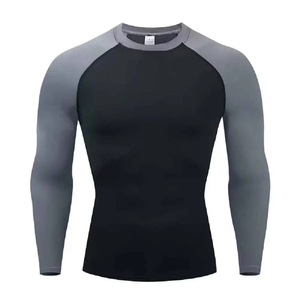 Custom High Quality Wholesale Plain Jiu Jitsu Fitness Shirts Printed long Sleeve Mma for Men Bjj Rashguard Rash - Product Image 5