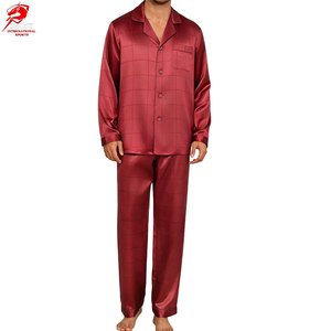 Breathable <b>Men</b> Sleepwear Two Piece <b>Pajama</b> <b>Set</b> Casual Relax Fit Night Suit <b>For</b> Daily Home Comfort <b>For</b> Adult Wears - Product Image 1