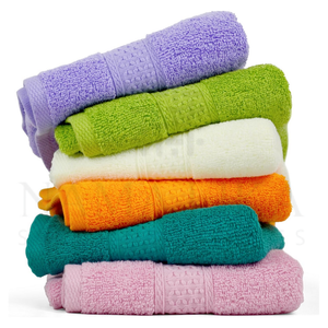 NAMA LIKA 100% Toallas de mano faciales de secado rápido de algodón Logotipo personalizado MOQ bajo Granate para uso en cocina y Playa Industrias de seda suave" - Product Image 5