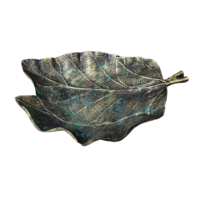 Haute qualité élégant Vintage métal feuille Design Durable marbre dessus cuisine plateau de service pour la maison à manger ustensile conçu sur mesure