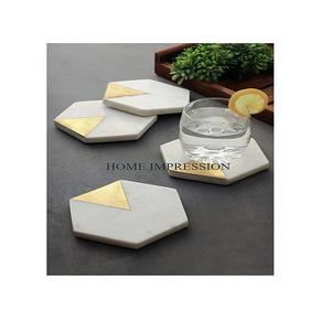 Posavasos para regalos de boda, posavasos con logotipo personalizado, decoración personalizada para el hogar, manteles y almohadillas, posavasos de té de lujo de la mejor calidad en la India - Product Image 2