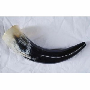 Polished <b>Viking</b> Ceramic Drinking Horn Traditional Animal Style with Stand Carved Faizacrat <b>Cups</b> Natural Crafts - Product Image 3