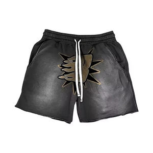 Fabricant d'usine Ensemble t-shirt et short délavés à l'acide sur mesure pour hommes Streetwear Style OEM Tenue d'été Ensemble deux pièces - Product Image 2