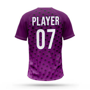 เสื้อเบสบอลคุณภาพสูงแบบขายส่ง 2 กระดุม  รับสกรีนลายด้วยความร้อน ระบายอากาศได้ดี ผลิตจากโพลีเอสเตอร์ 100% แห้งเร็ว - Product Image 3