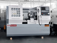 Tour CNC horizontal en métal haute précision CK6140 220V, machine de tournage CNC à 4 stations à vendre