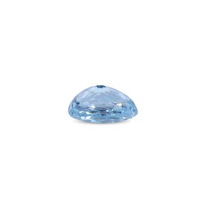 Aigue-marine naturelle 4,24 carats, pierre précieuse non montée, taille coussin facettée, saphir bleu-vert de laboratoire traité, taille 10 mm - Product Image 2