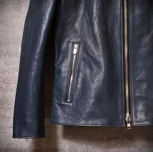 Chaqueta Bomber de cuero de longitud completa para hombre personalizada de calidad superior Cuero Premium de alta calidad - Product Image 3
