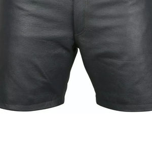 High Quality Fashion Premium Design <b>Men</b> <b>Leather</b> Fashion <b>Shorts</b> Professional Designed Best Manufacturer <b>Leather</b> Fashion <b>Shorts</b> - Product Image 5
