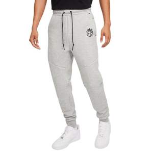 Mens Tech Fleece Jogger in Light Grey Lightweight Warm Athletic <b>Training</b> Pants Slim Fit Premium Streetwear Activewear Sweatpants - Product Image 3