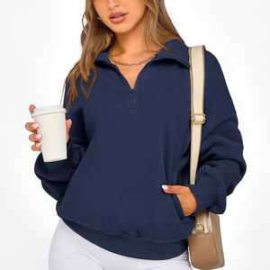 Sudadera de mujer con logotipo personalizado y bordado estampado, Jersey cómodo diseñado para trajes diarios informales de moda con estilo - Product Image 3