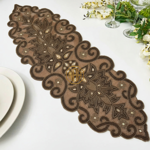 High-Quality <b>Beaded</b> Embroidered Table Runner Modern Touch Elegant Decorative <b>Placemat</b> for Table Settings at Affordable Prices - Product Image 3