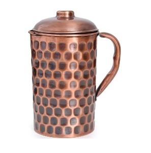 Jarra de cobre con diseño de grabado de Granada Nueva jarra hecha a mano de cobre Disponible en precio al por mayor Jarra de cobre moderna - Product Image 6