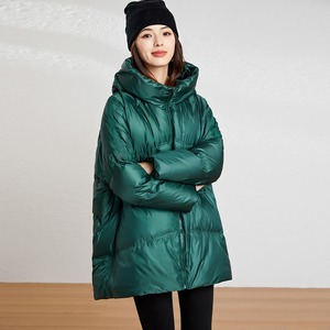 Premium femmes réversible hiver chaud doudoune haute qualité coupe-vent imperméable coton écologique col à capuche Direct - Product Image 4