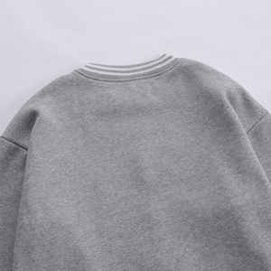 Sudadera Personalizada de Alta Calidad, Suave, 100% Algodón, Gruesa, Cuello Redondo, Talla Grande, 400 g/m², Felpa Francesa Acanalada para Hombre - Product Image 5