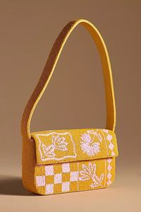 Bolso de Hombro Mini con Patrón de Espiral Geométrico Abstracto Hecho a Mano con Cuentas, Bolso de Mano Artesanal con Cuentas, Bolso de Moda Boutique para Mujer - Product Image 4