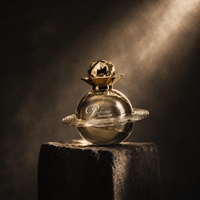 Flacon de parfum vintage futuriste Saturne 55ml rechargeable en verre avec atomiseur à fine brume