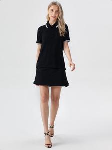 T-shirt en denim imprimé écologique personnalisé 3D USA coupe ajustée compressé chevrons tissé velours laine broderie à la machine pour l'été - Product Image 5