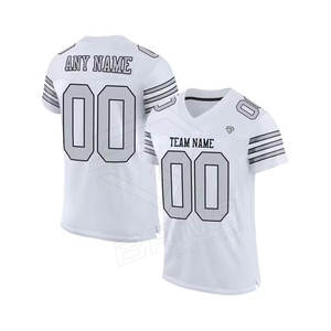 Vente en gros personnalisée de maillots de football américain de qualité supérieure Service OEM Maillot américain Offre Spéciale Maillot français respirant - Product Image 5